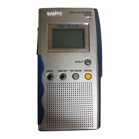 Sanyo ICR-B100 Service manual