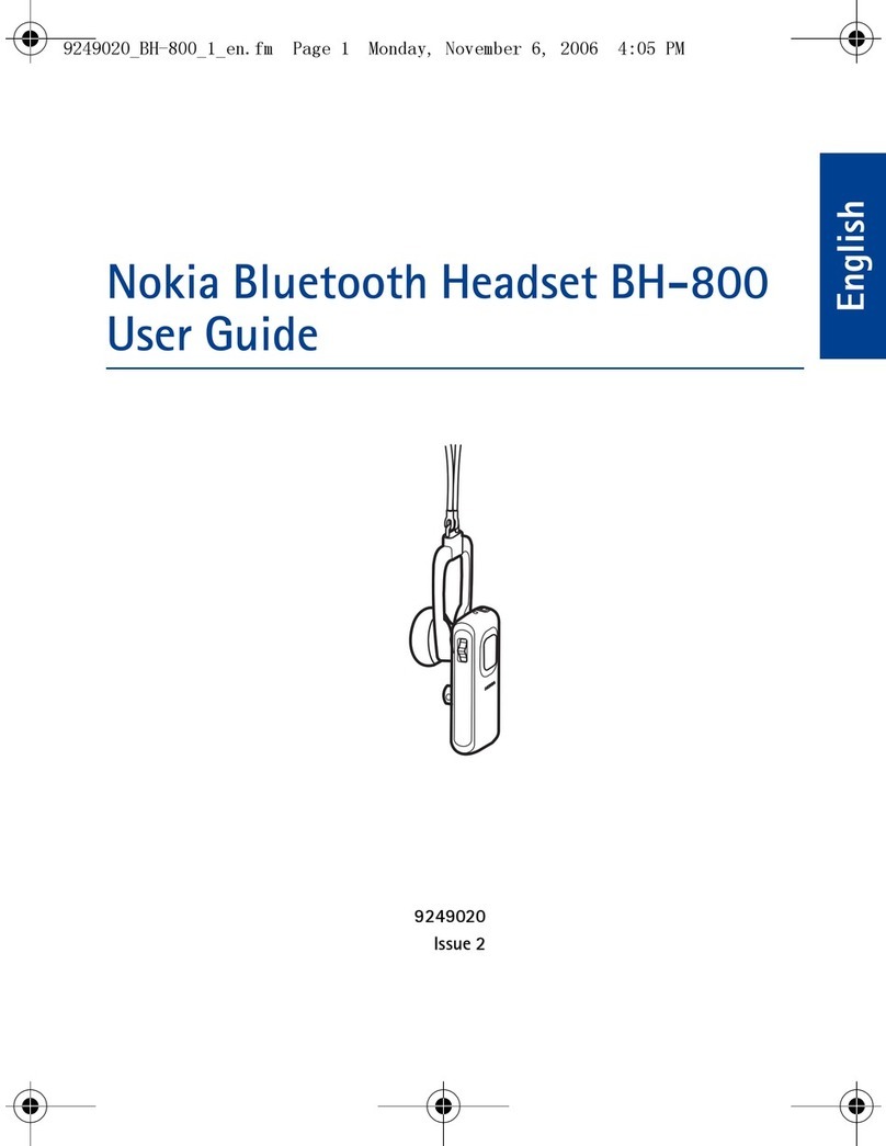 Nokia BH-800 User manual