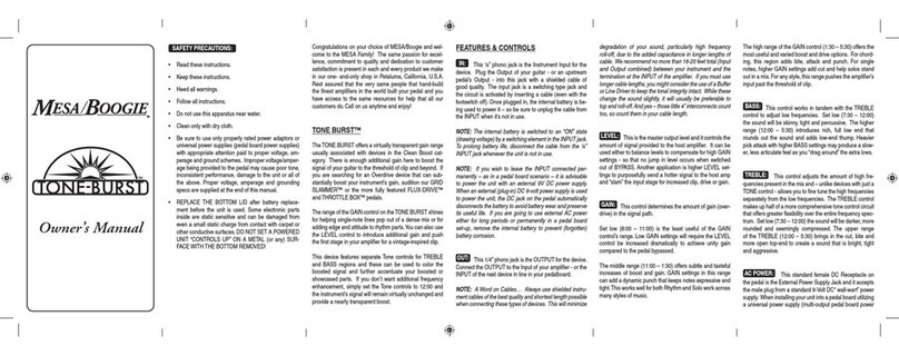 Mesa/Boogie Tone-Burst owner's manual