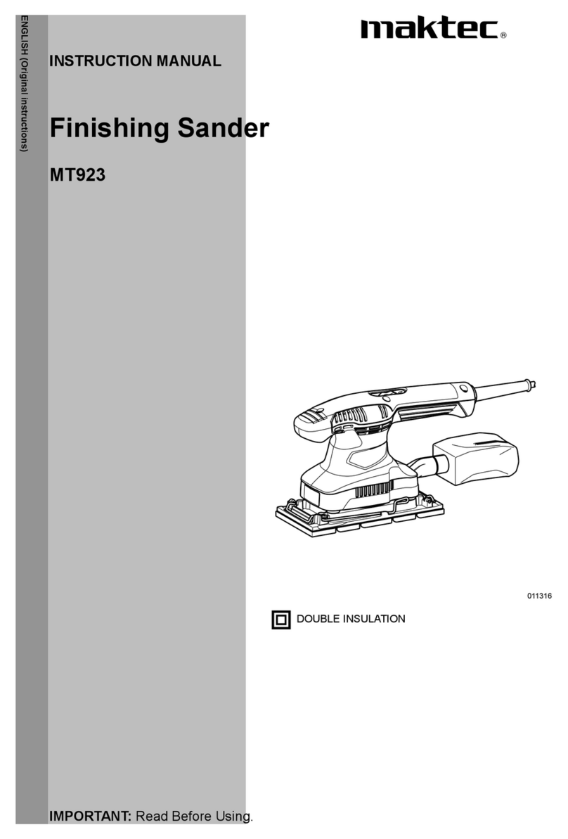 Maktec MT923 User manual