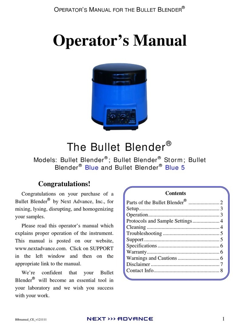 Next Advance Storm User manual