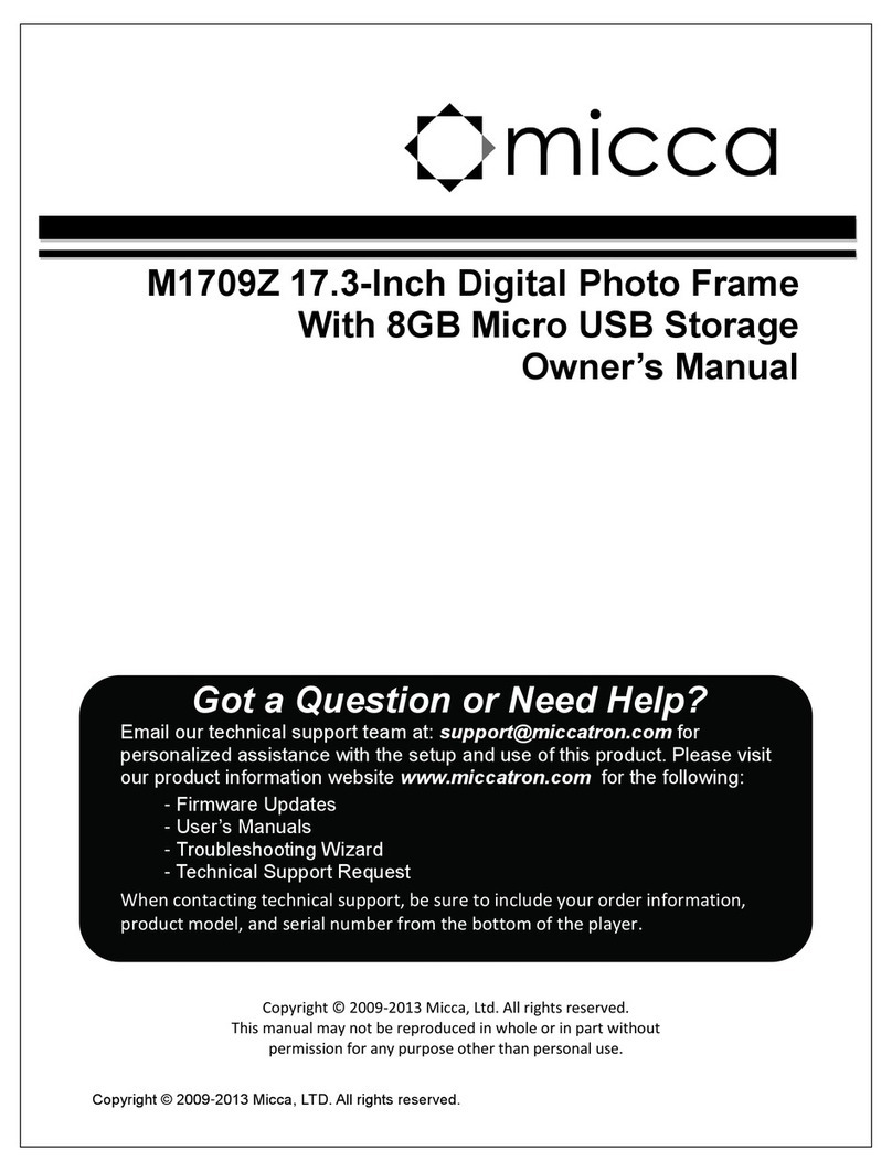 Micca M1709Z User manual
