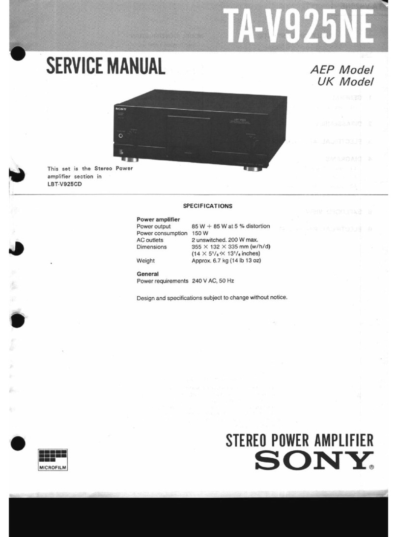 Sony TA-V925NE User manual