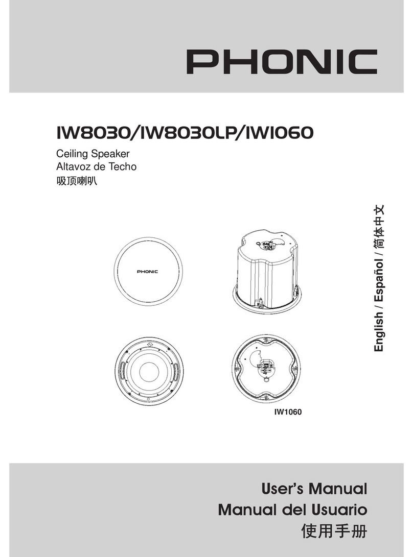 Phonic IW8030 user manual