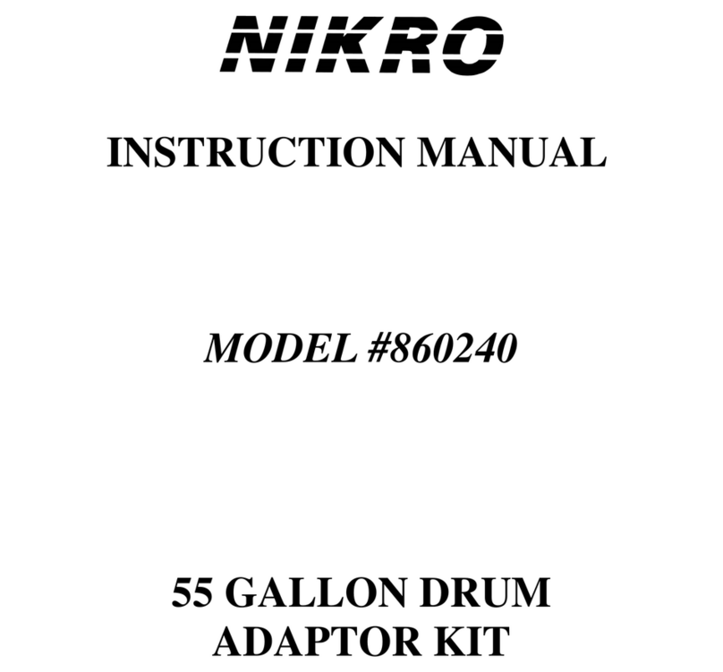 Nikro 860240 instruction manual Nikro 860240 instruction manual