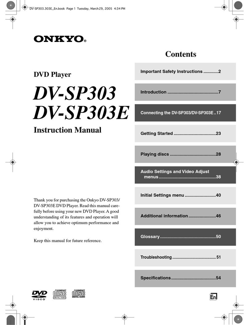 Onkyo DV-SP303 instruction manual