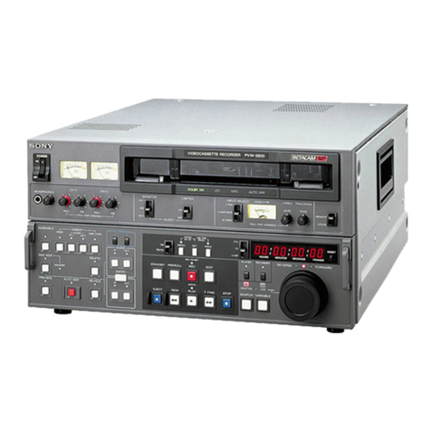Sony PVW-2800 User manual