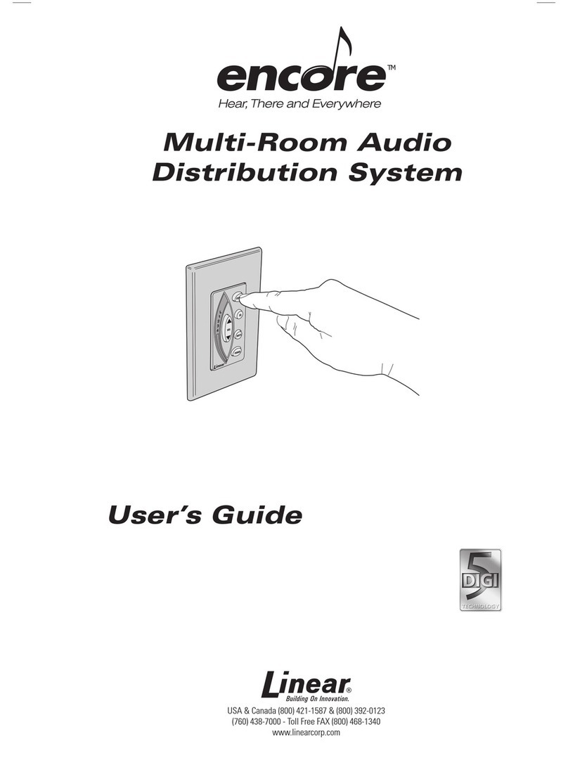 Linear Encore User manual Linear Encore User manual
