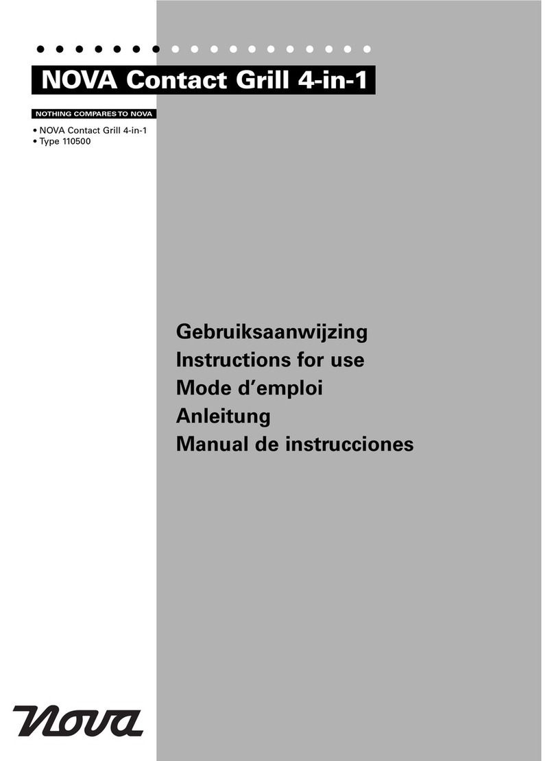 Nova Contact Grill 4-in-1 User manual