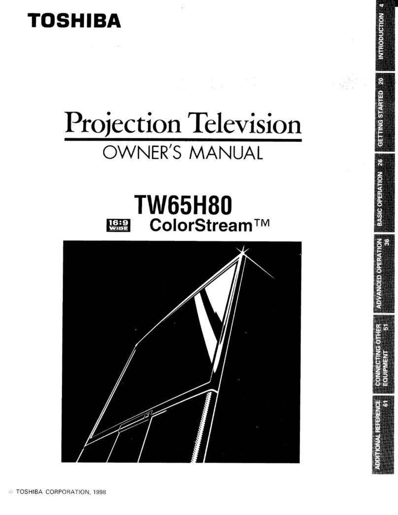 Toshiba ColorStream TW65H80 User manual