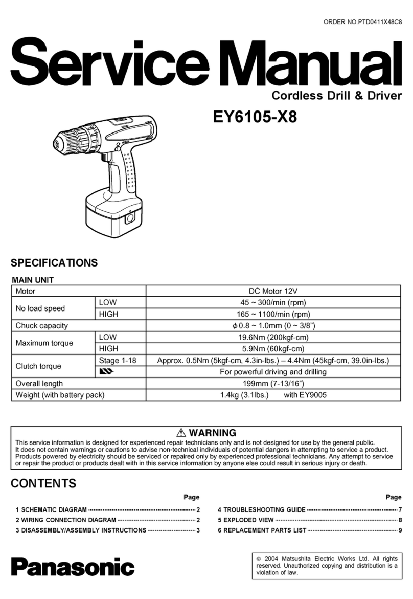 Panasonic EY6105-X8 Service manual