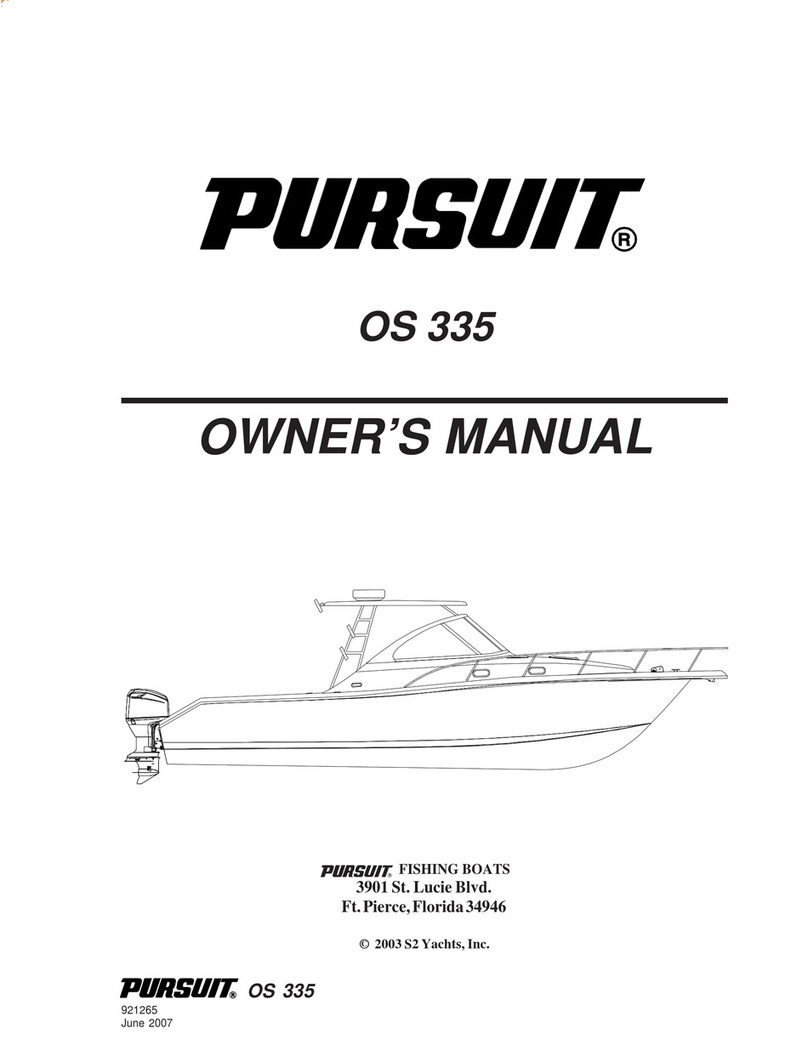PURSUIT OS 335 owner's manual