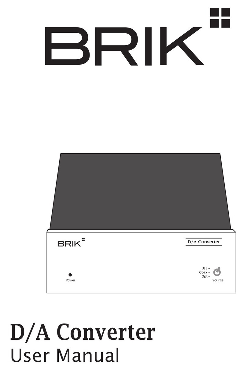 Brik D/A Converter user manual