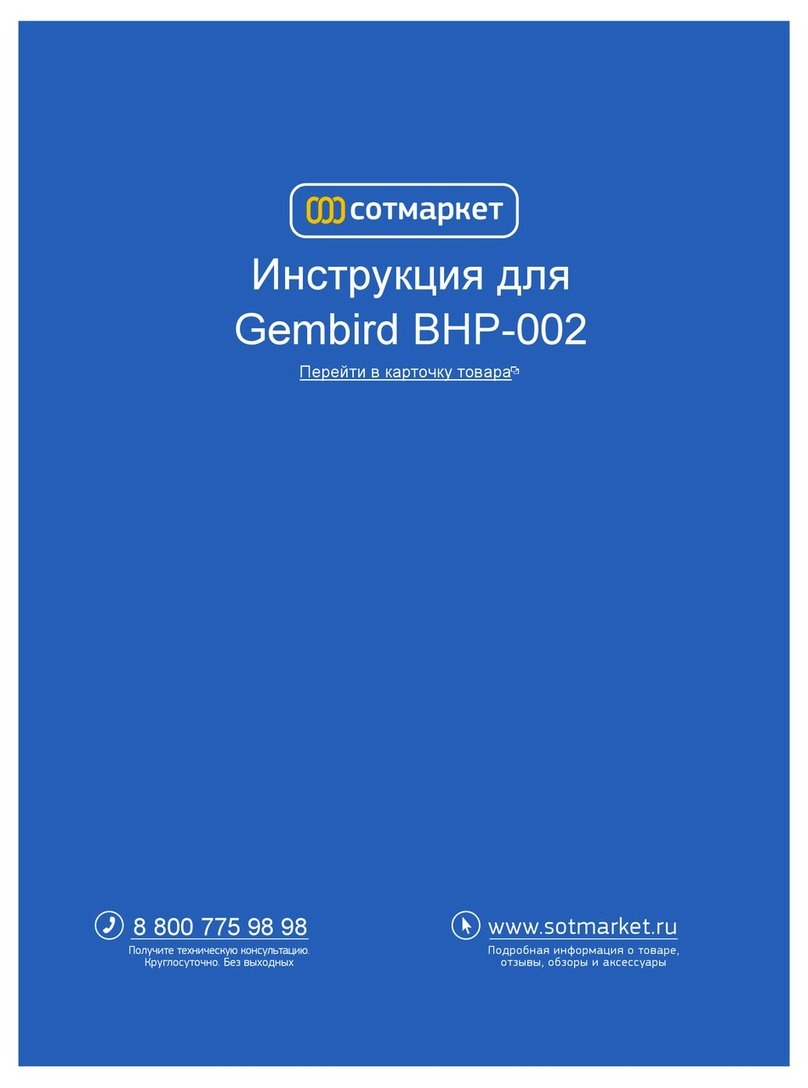 Gembird BHP-002 user manual