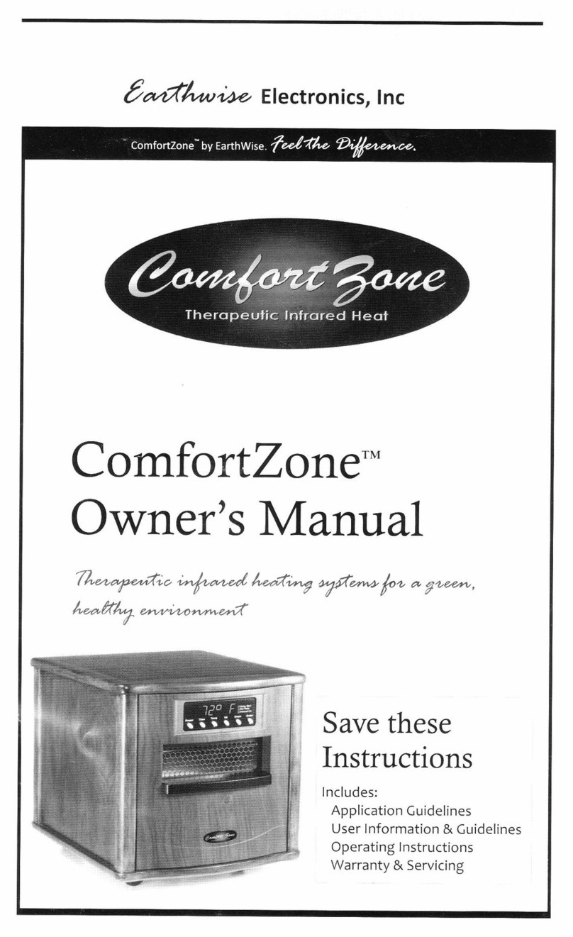 Comfort Zone CZ 1500-Wood owner's manual