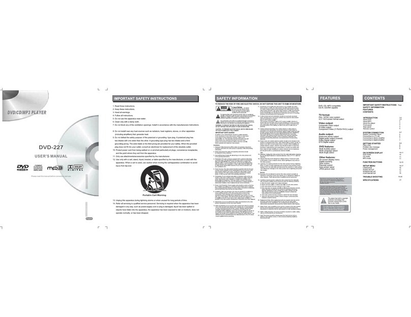 Coby DVD-227 User manual
