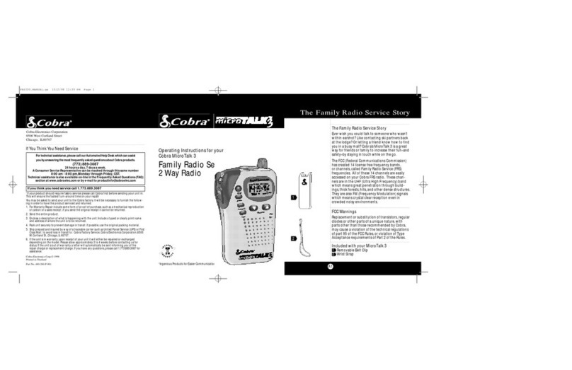 Cobra Micro Talk 3 operating instructions