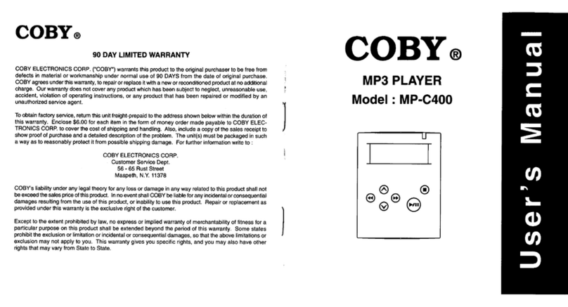Coby MP-C400 user manual