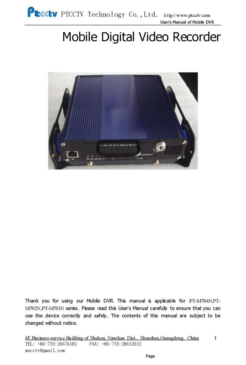 PTCCTV Technology PT-M704N Series user manual