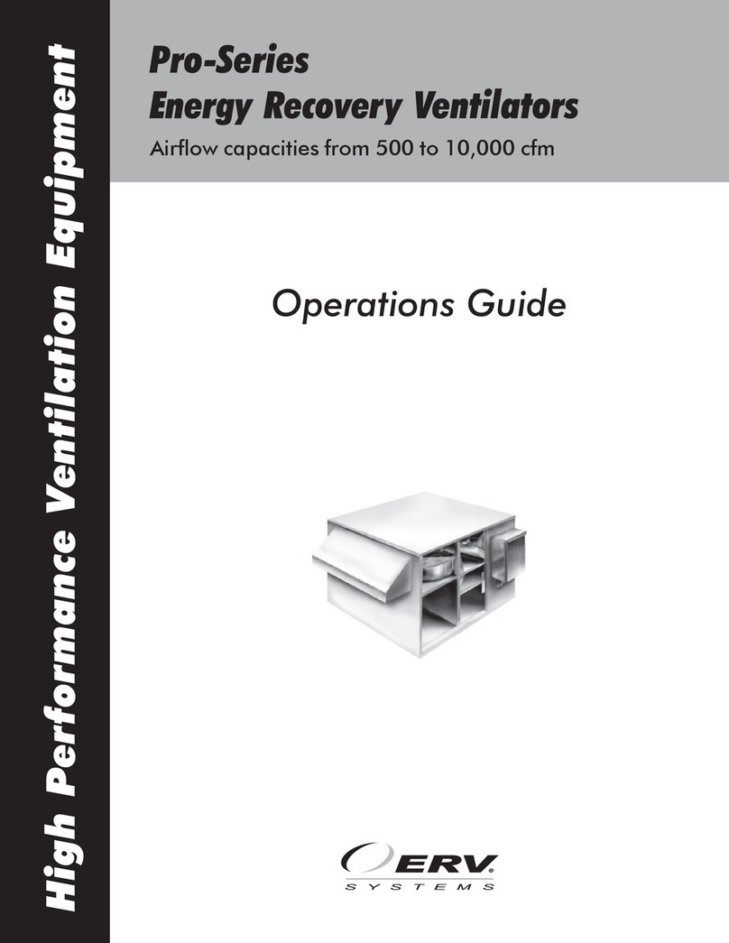 ERV Systems Pro-Series Operation guide