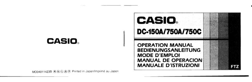 Casio DC-150A Operation manual