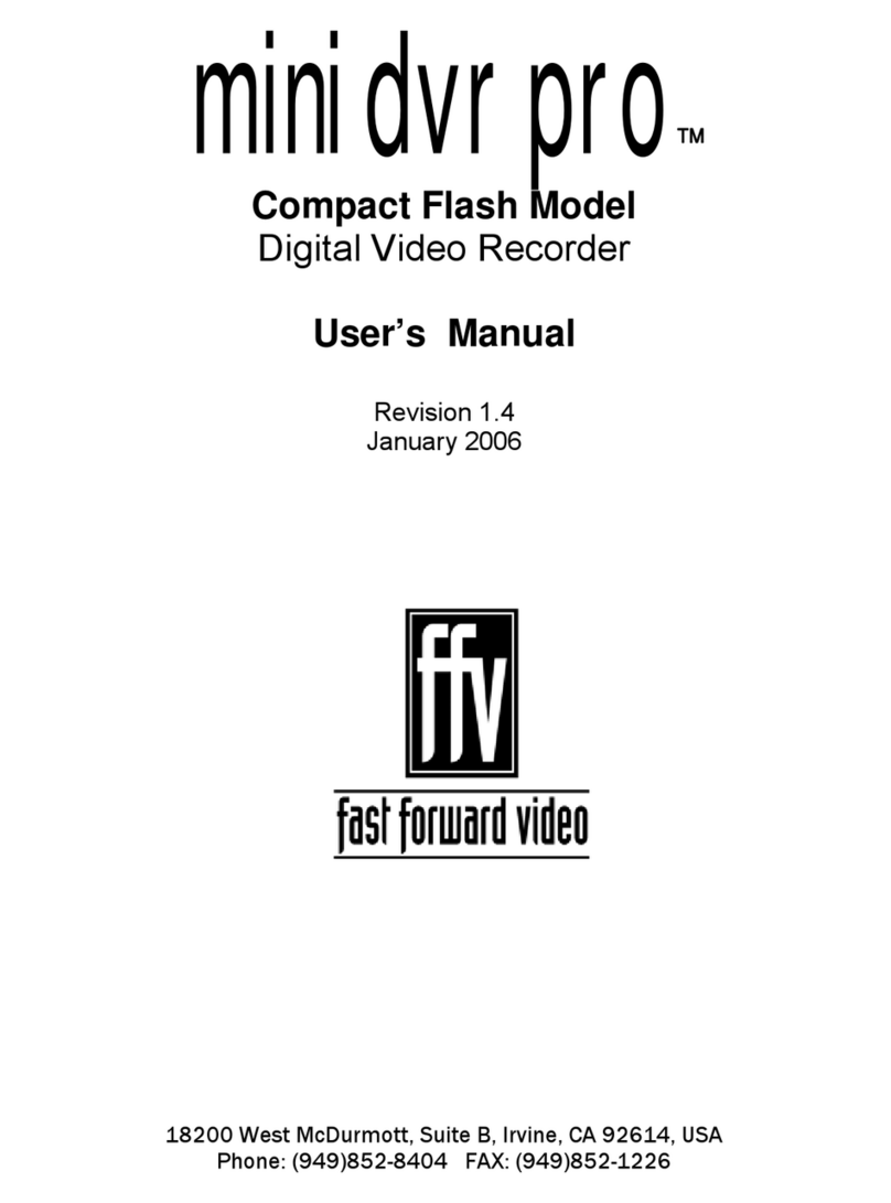 Fast Forward Video mini dvr pro user manual