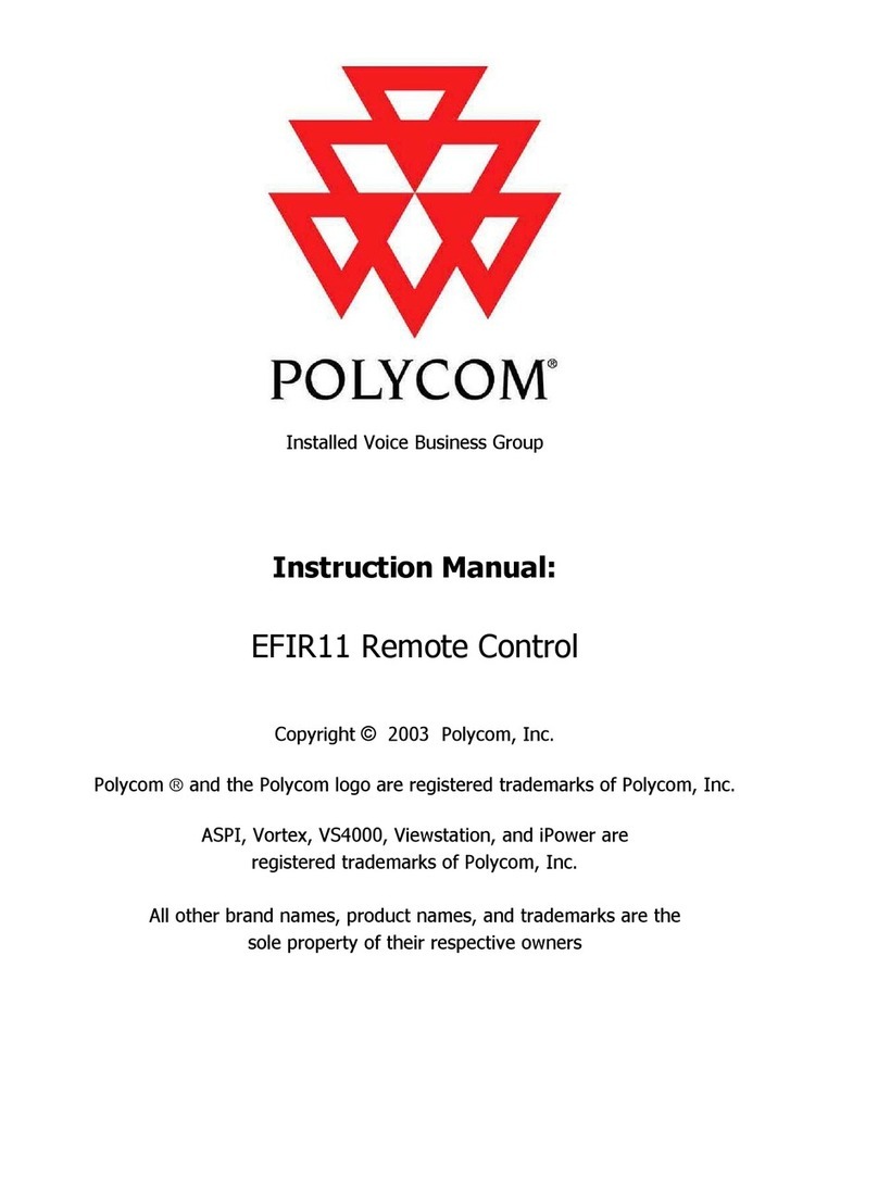 Polycom Vortex EF-IR11 instruction manual