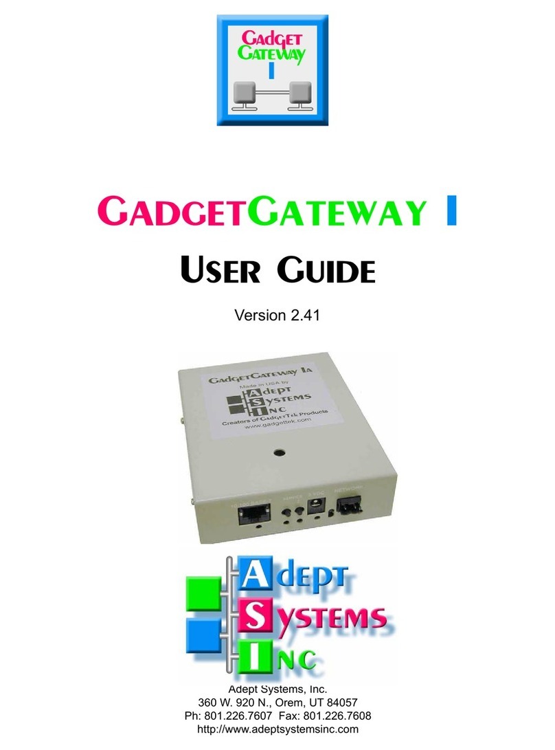 adept technology GadgetGateway user guide