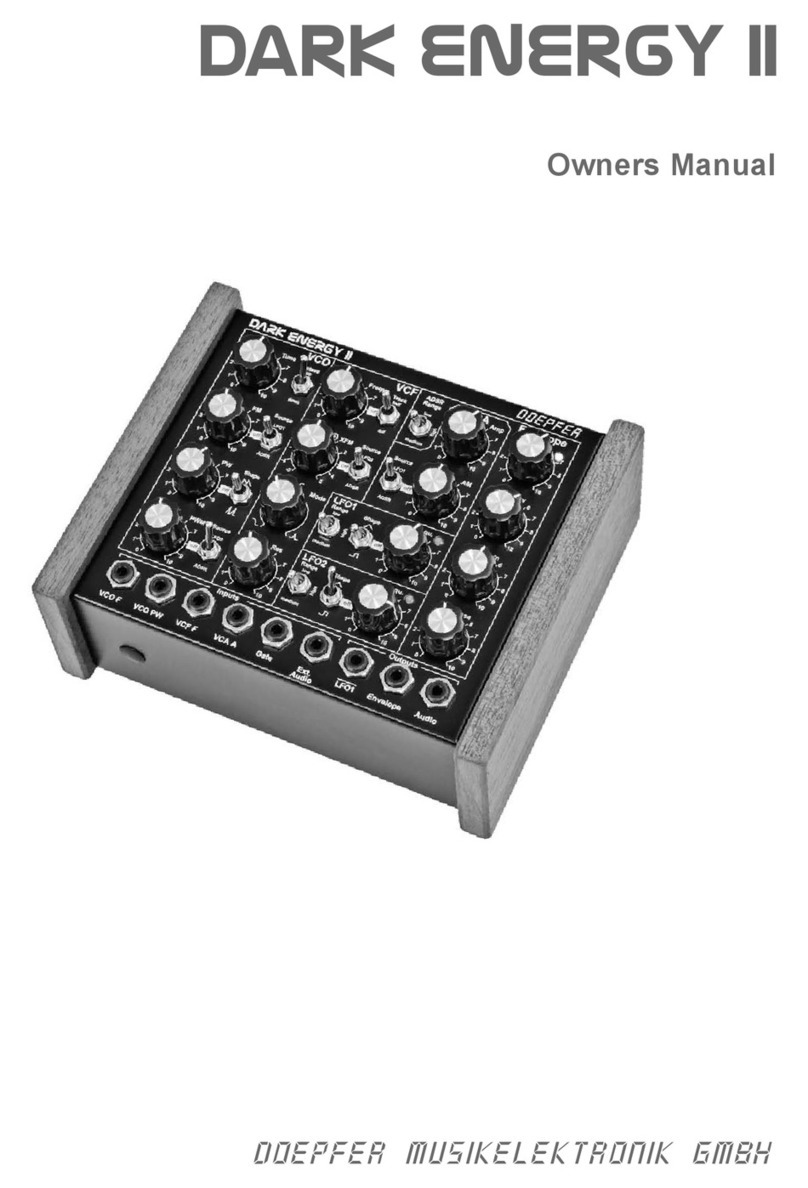 DOEPFER Dark Energy II owner's manual