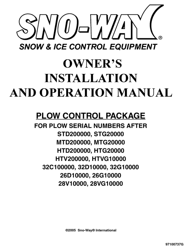 Sno-Way STD200000 Owner's installation and operation manual