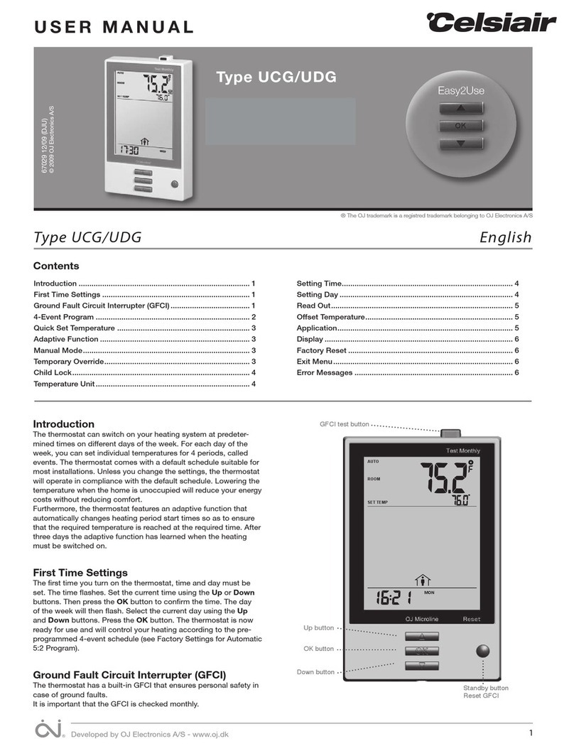 Celsiair UCG User manual