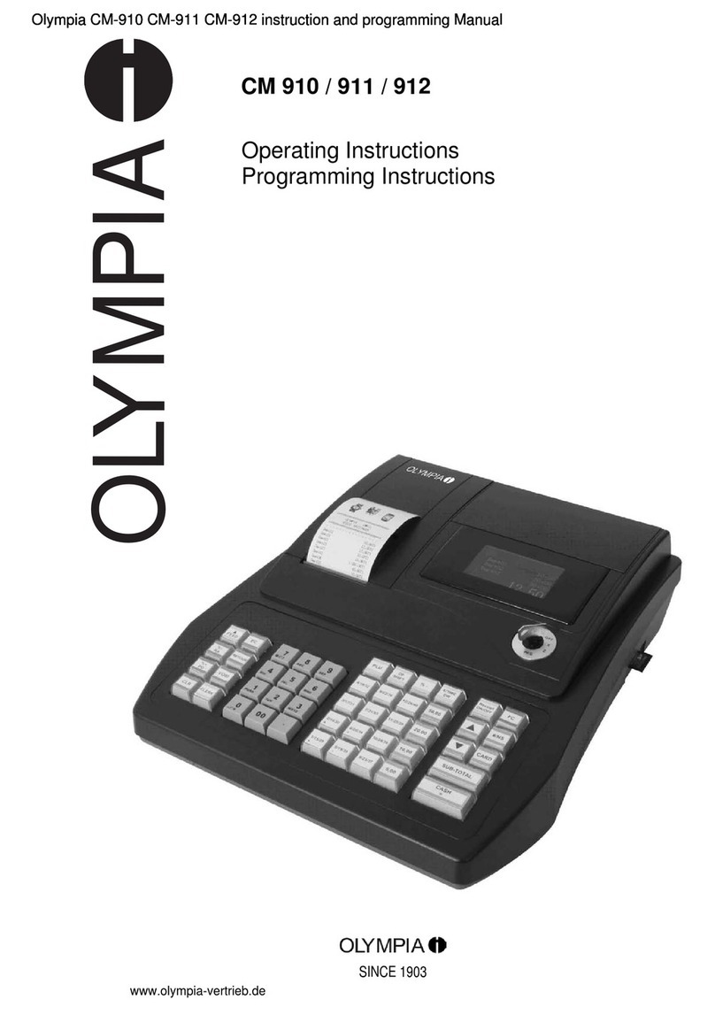 Olympia CM 910 operating instructions