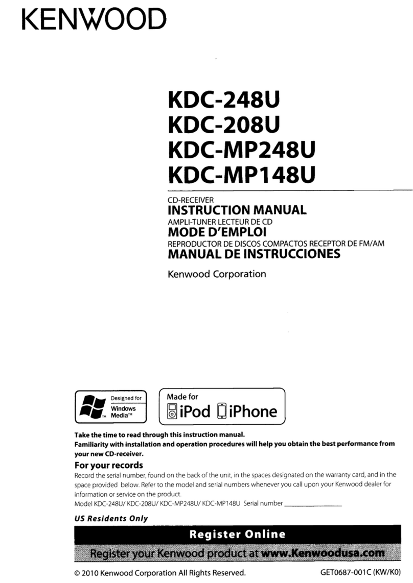 Kenwood KDC-208U User manual