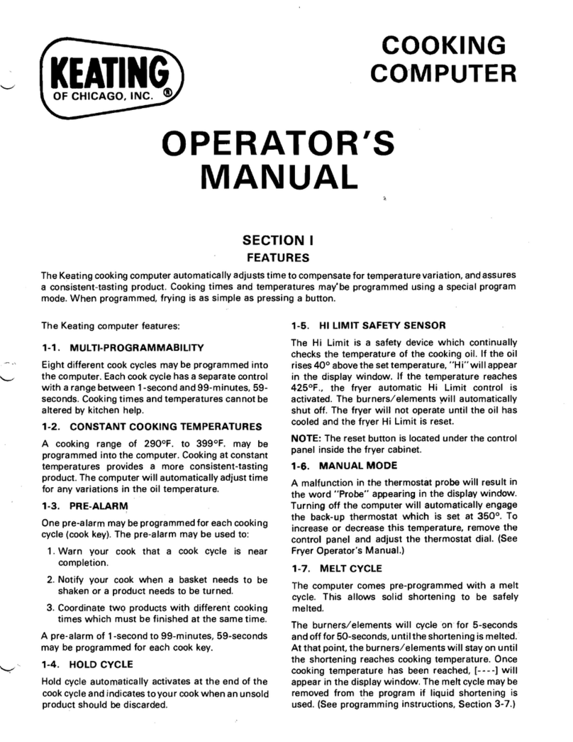 Keating Of Chicago Cooking Computer Operator's manual Keating Of Chicago Cooking Computer Operator's manual