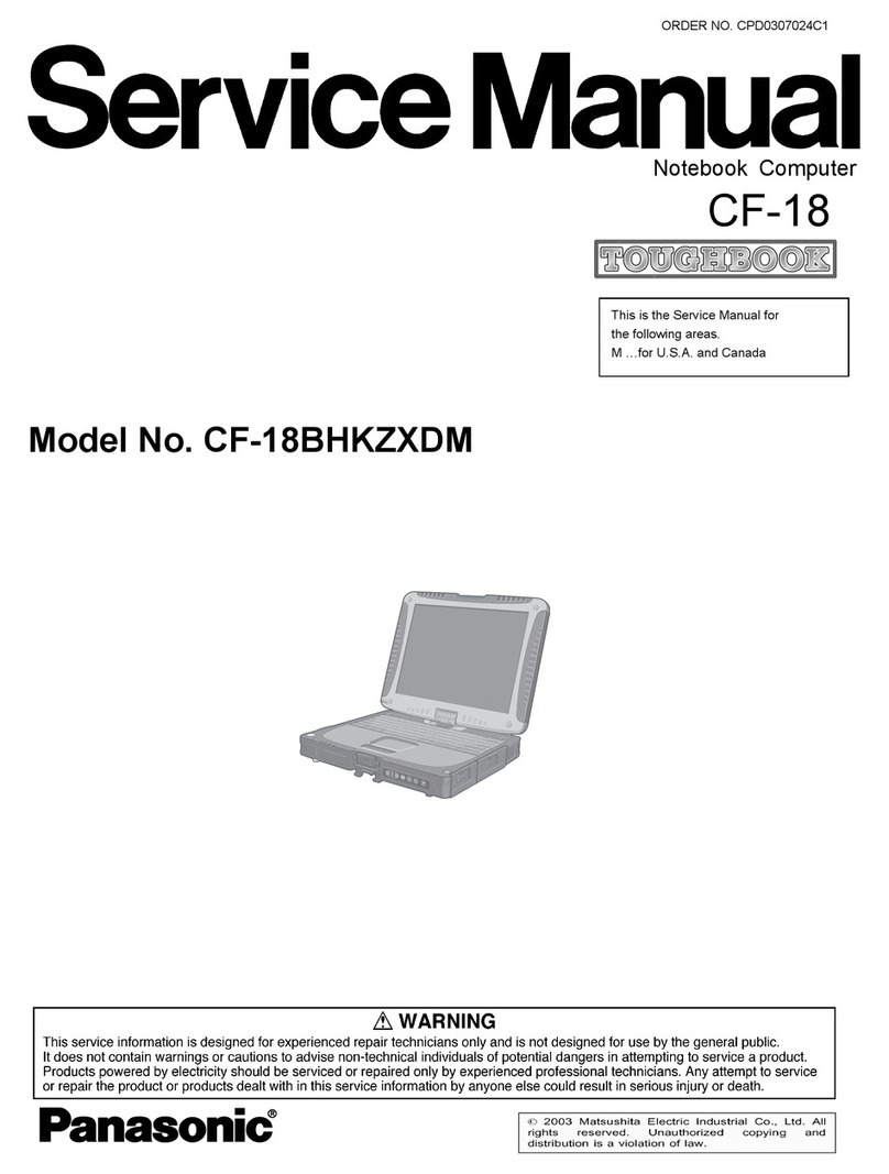 Panasonic Toughbook CF-18BHKZXDM User manual