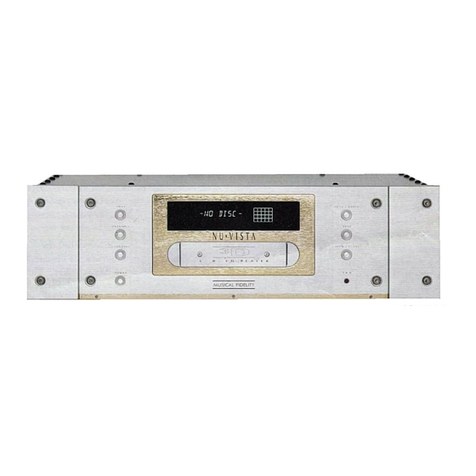 Musical Fidelity Nuvista 3D CD User manual