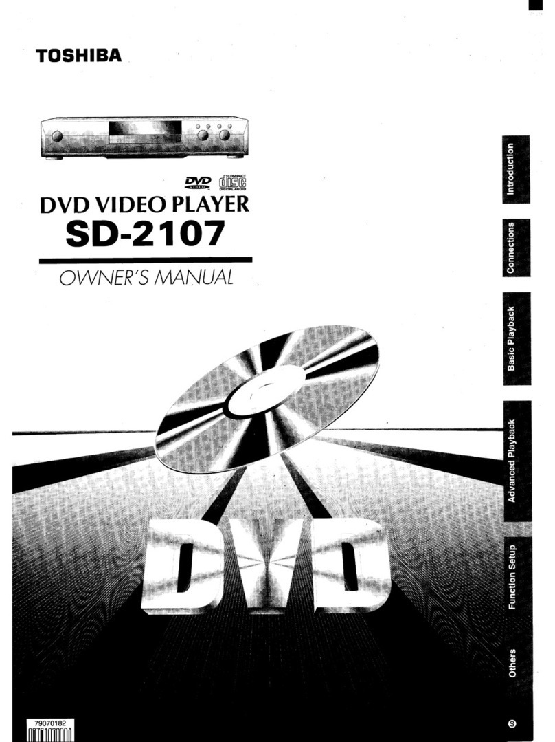 Toshiba SD-2107 owner's manual