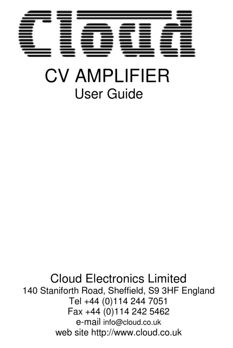 Cloud CV500 User manual