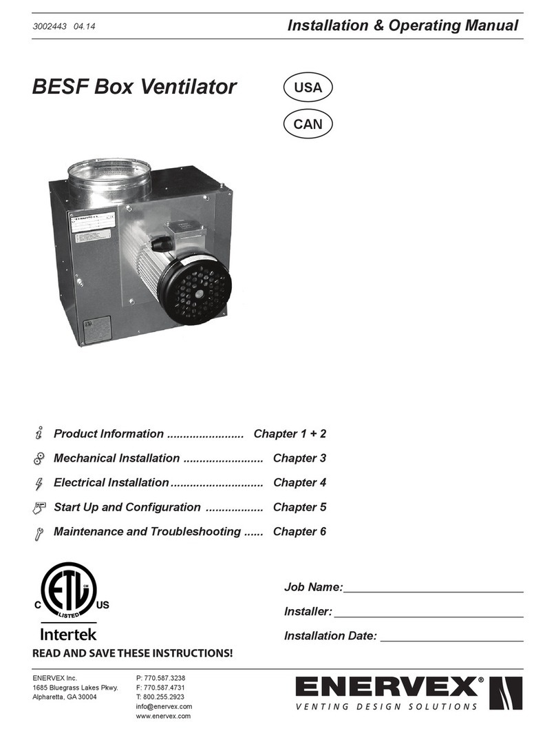 ENERVEX BESF Installation & operating manual