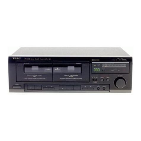 Teac W-600R User manual