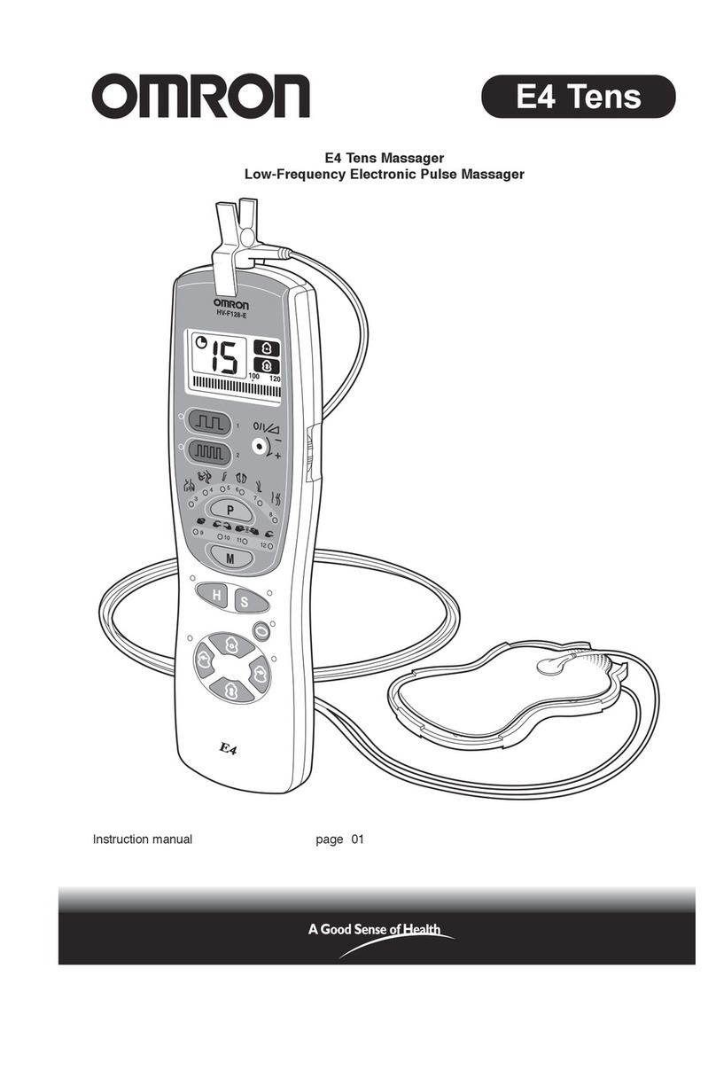 Omron E4 Tens User manual