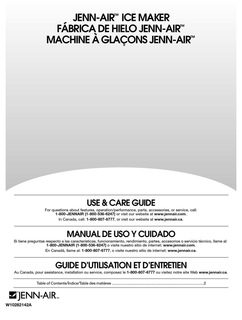Jenn-Air JENN-AIR ICE MAKER Use & care guide