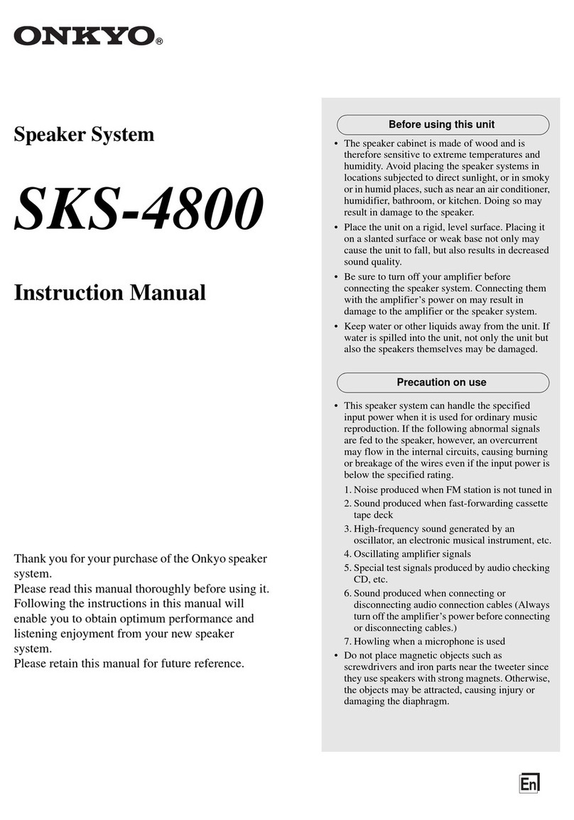 Onkyo SKS-4800 User manual