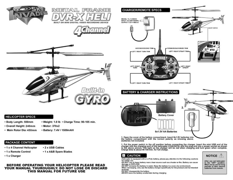 Sky Invaders DVR-X HELI user manual