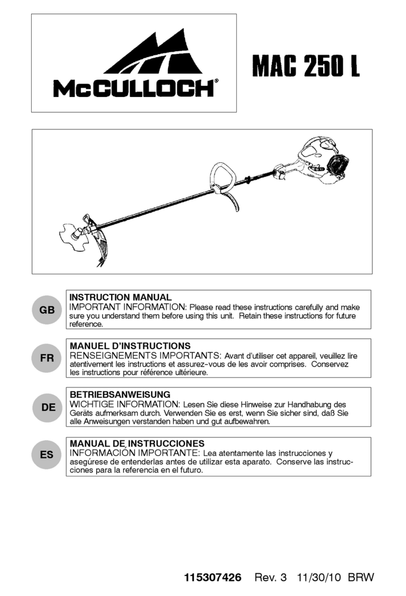 McCulloch MAC 250 L User manual McCulloch MAC 250 L User manual