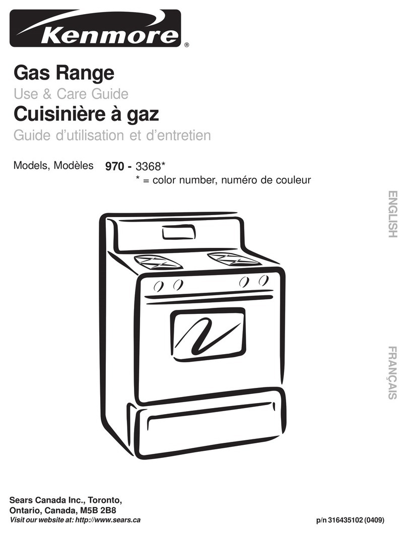 Kenmore 970-3368 Series User manual