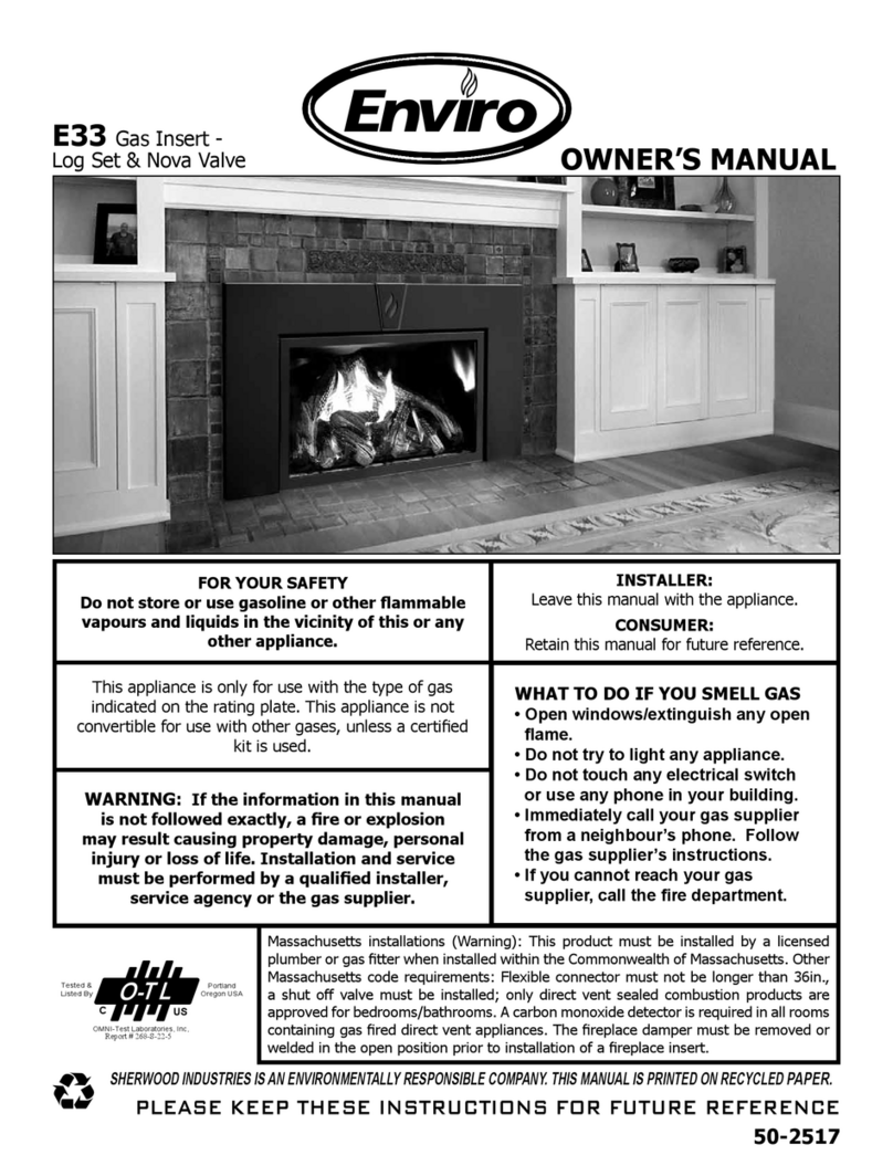 Enviro DRIFTWOOD E33 owner's manual