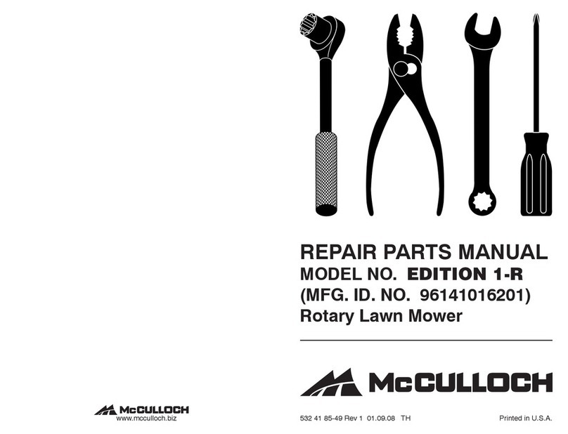 McCulloch Edition 1-R Owner's manual
