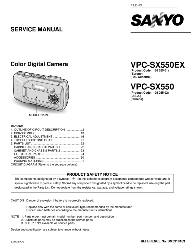Sanyo VPC-SX550EX User manual