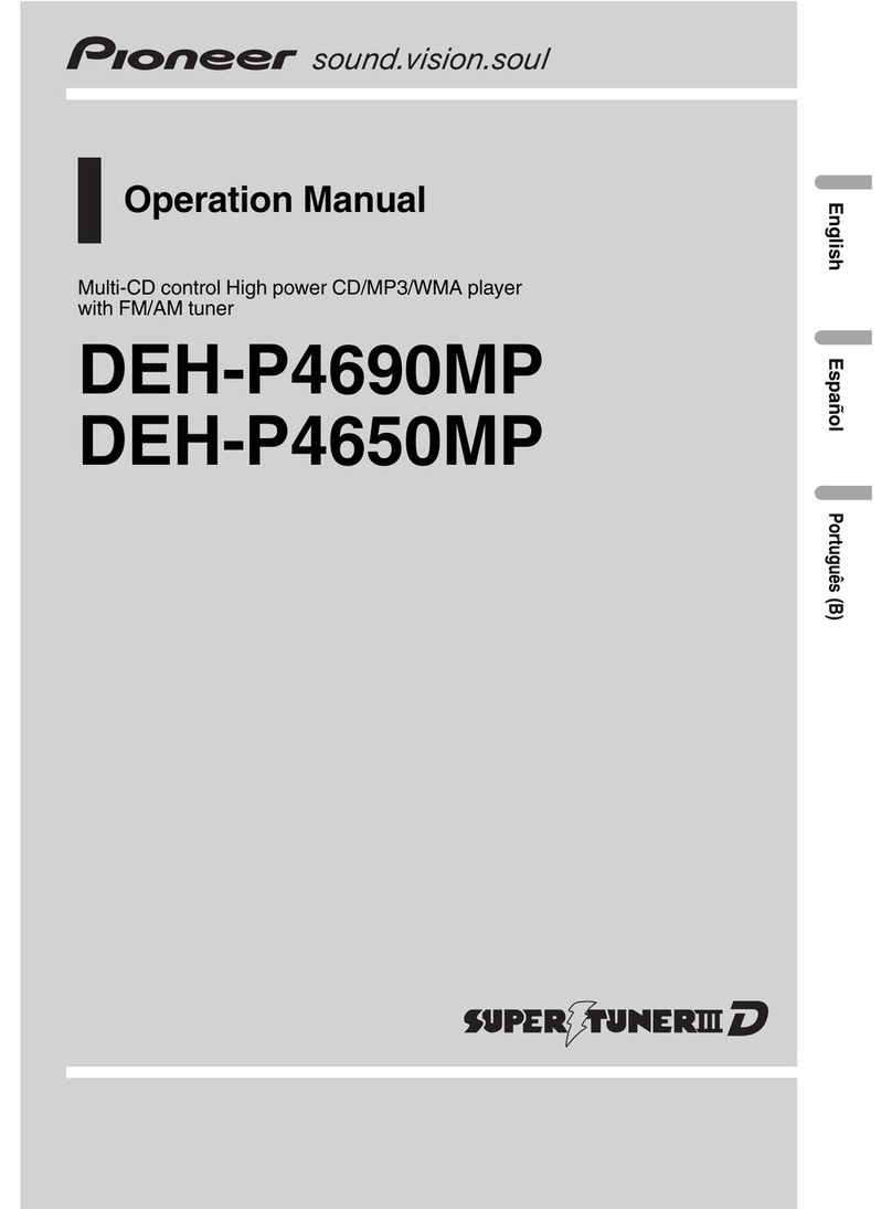 Pioneer DEH-P4690MP Operation manual